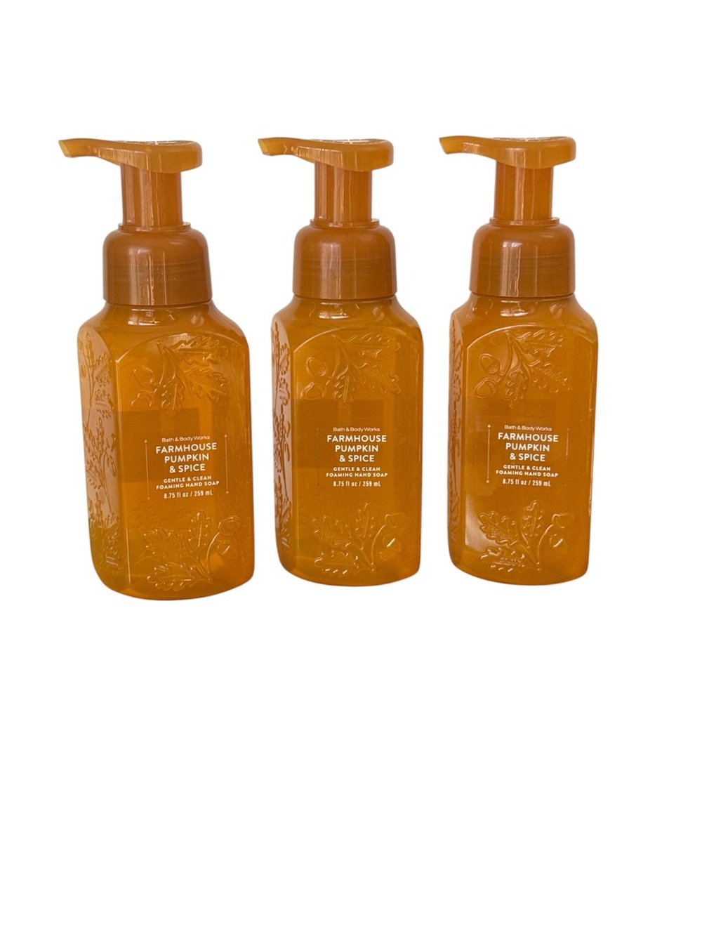 Bath & Body Works Farmhouse Pumpkin & Spice Foaming Hand Soap w/Essential oils